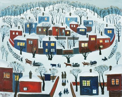 Winter Village by Radi Nedelchev
